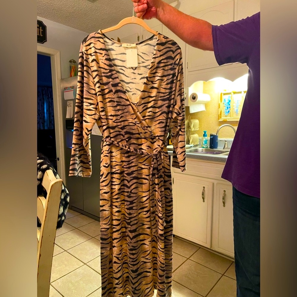 Animal print dress